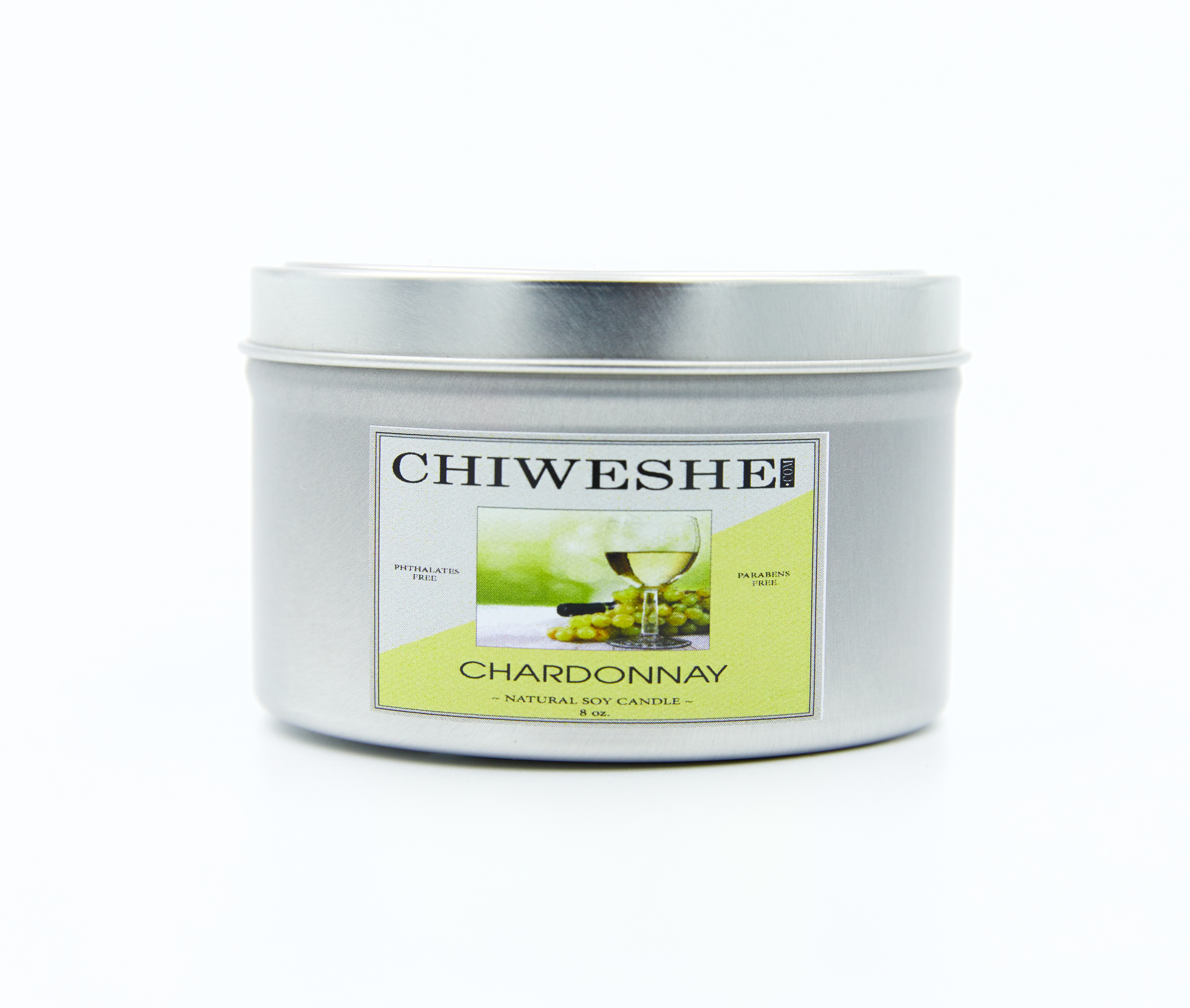 Chardonnay Natural Soy Candle Tin (8 oz.) Chardonnay Natural Soy Candle Tin (8 oz.)