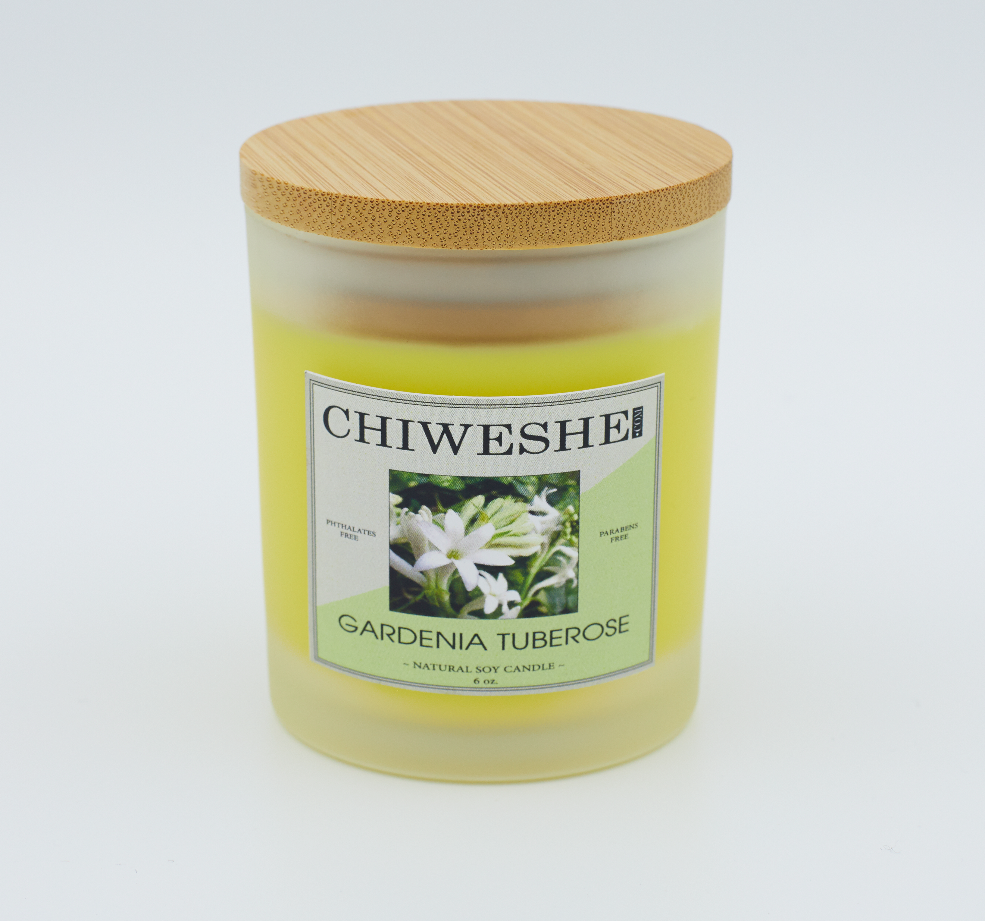 Gardenia Tuberose Natural Soy Candle Frosted Jar (6 oz.) Gardenia Tuberose Natural Soy Candle Frosted Jar (6 oz.)