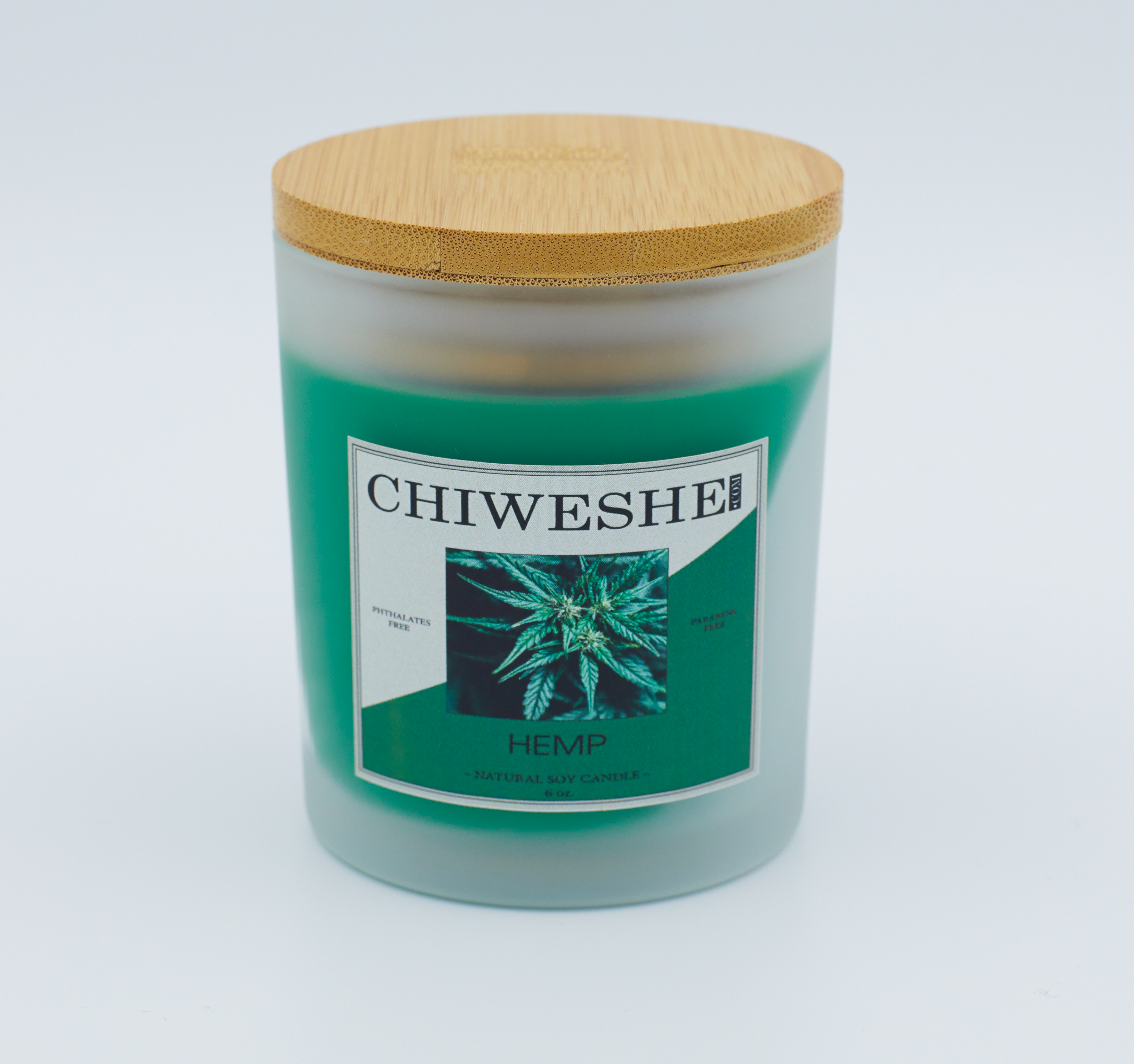 Hemp Natural Soy Candle Frosted Jar (6 oz.) Hemp Natural Soy Candle Frosted Jar (6 oz.)