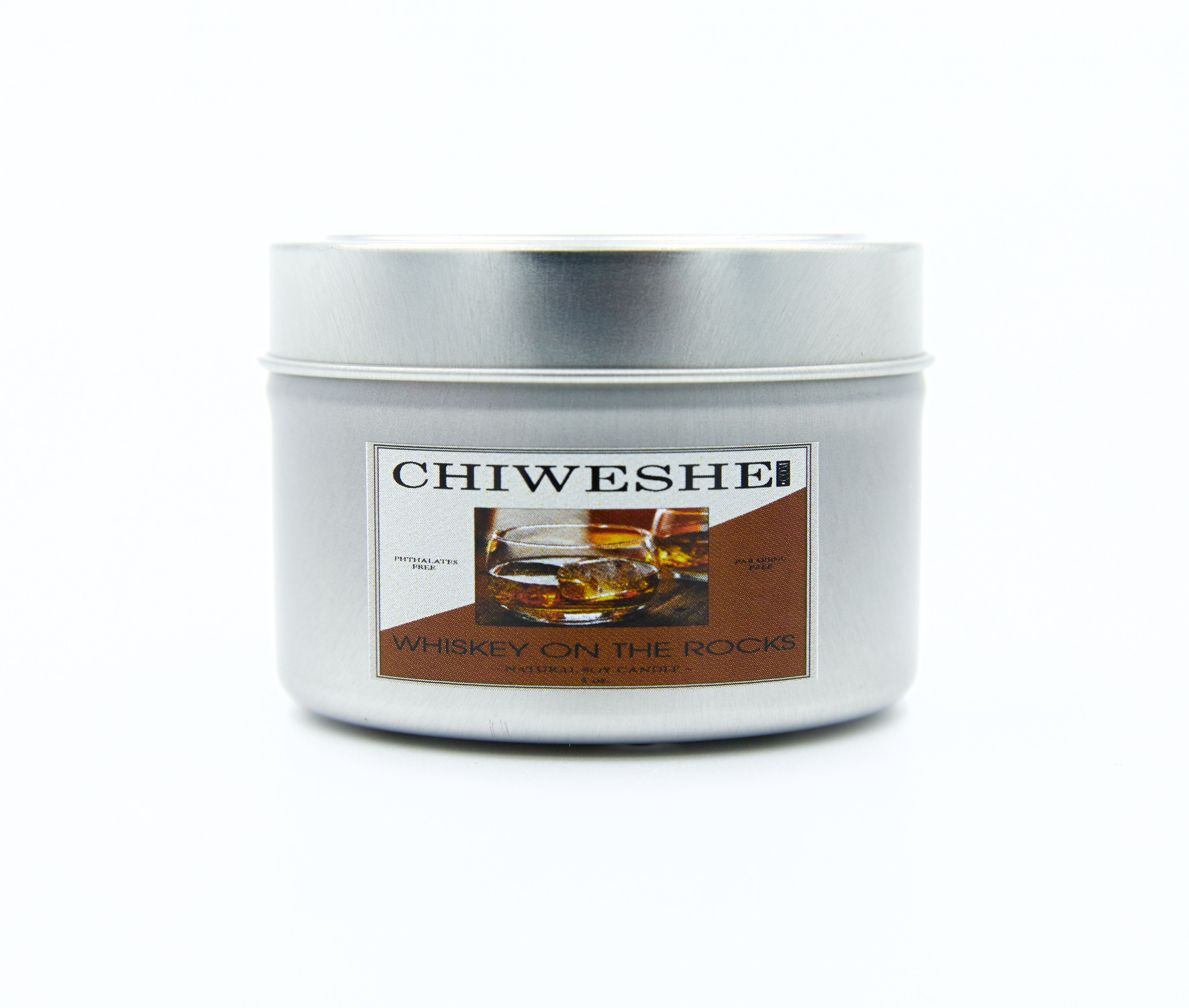 Whiskey on the Rocks Natural Soy Candle Tin (8 oz.) Whiskey on the Rocks Natural Soy Candle Tin (8 oz.)