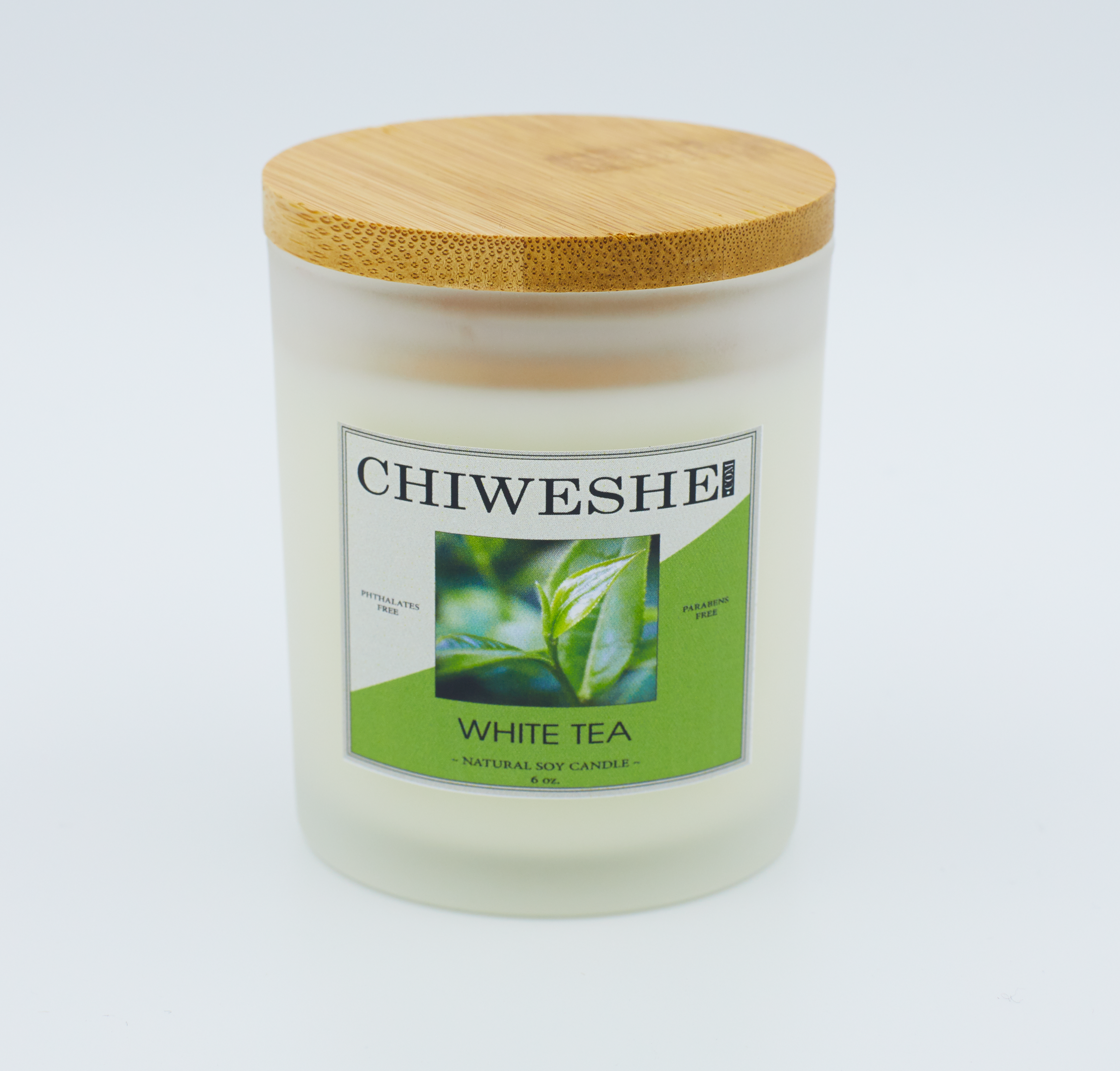 White Tea Natural Soy Candle Frosted Jar (6 oz.) White Tea Natural Soy Candle Frosted Jar (6 oz.)