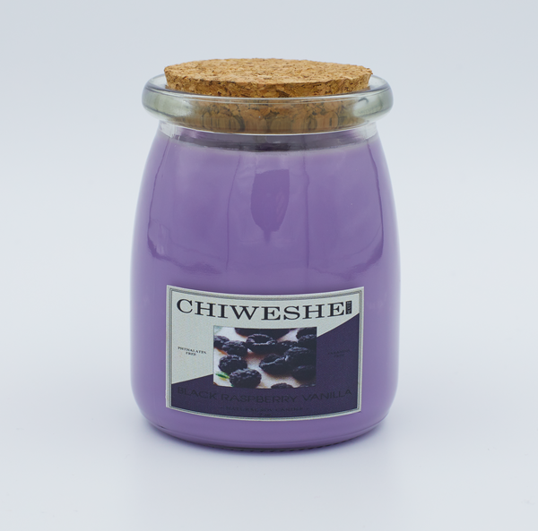 Black Raspberry Vanilla Natural Soy Candle Yogurt Jar (7 oz.)