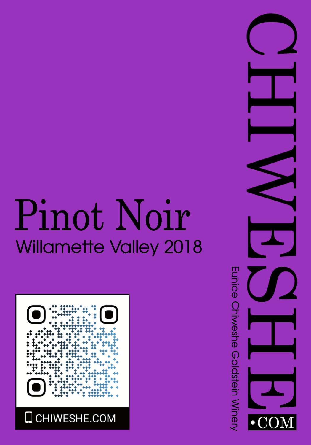 Chiweshe Pinot Noir Willamette Valley 2018 750 mL
