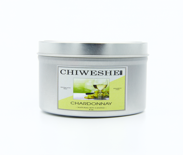 Chardonnay Natural Soy Candle Tin (8 oz.)