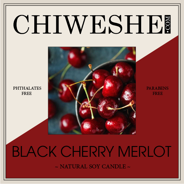 Black Cherry Merlot Natural Soy Candle The Sonoma Collection (12 oz.)