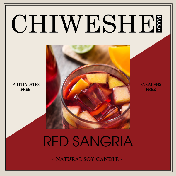 Red Sangria Natural Soy Candle Frosted Jar (6 oz.)