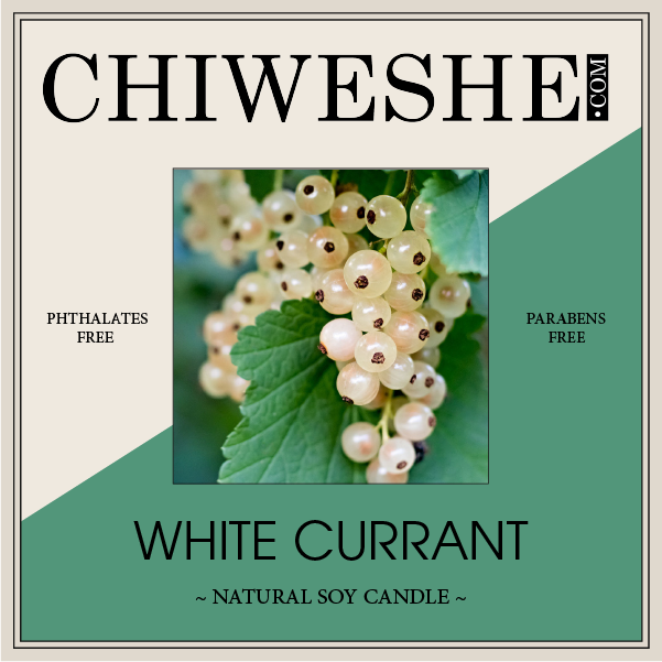 White Currant Natural Soy Candle Frosted Jar (6 oz.)