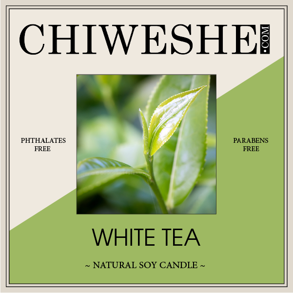 White Tea Natural Soy Candle Frosted Jar (6 oz.)