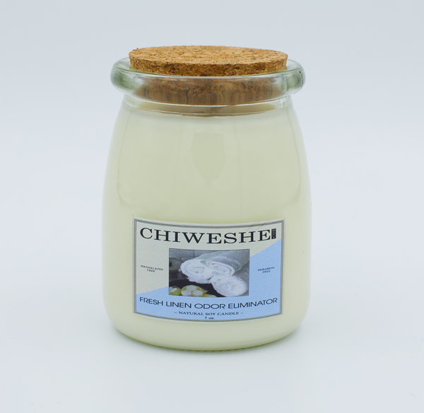 Fresh Linen Natural Soy Candle Yogurt Jar (7 oz.)