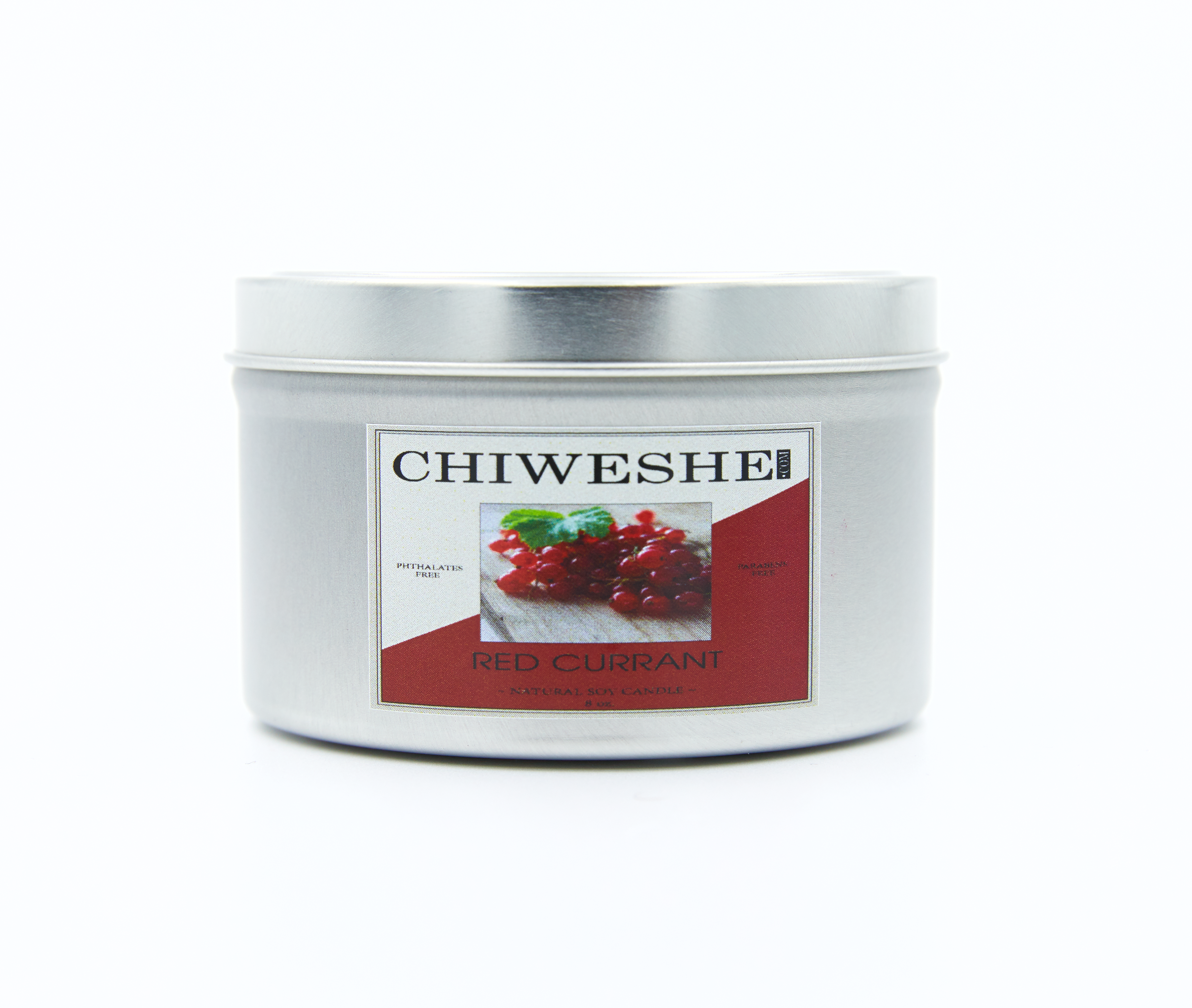 Red Currant Natural Soy Candle Tin (8 oz.)