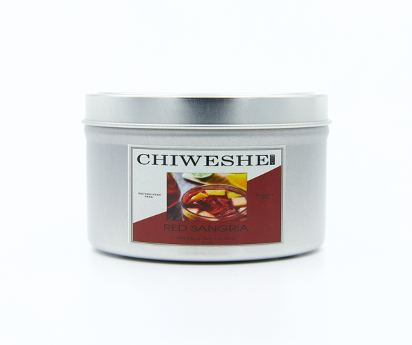 Red Sangria Natural Soy Candle Tin (8 oz.)