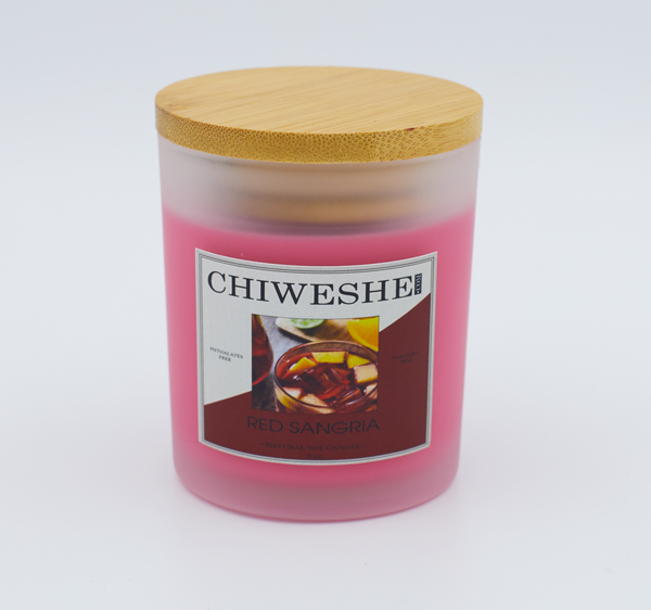 Red Sangria Natural Soy Candle Frosted Jar (6 oz.)