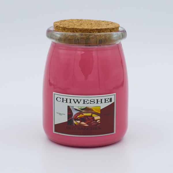 Red Sangria Natural Soy Candle Yogurt Jar (7 oz.)