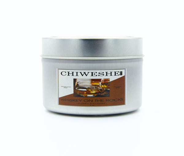 Whiskey on the Rocks Natural Soy Candle Tin (8 oz.)