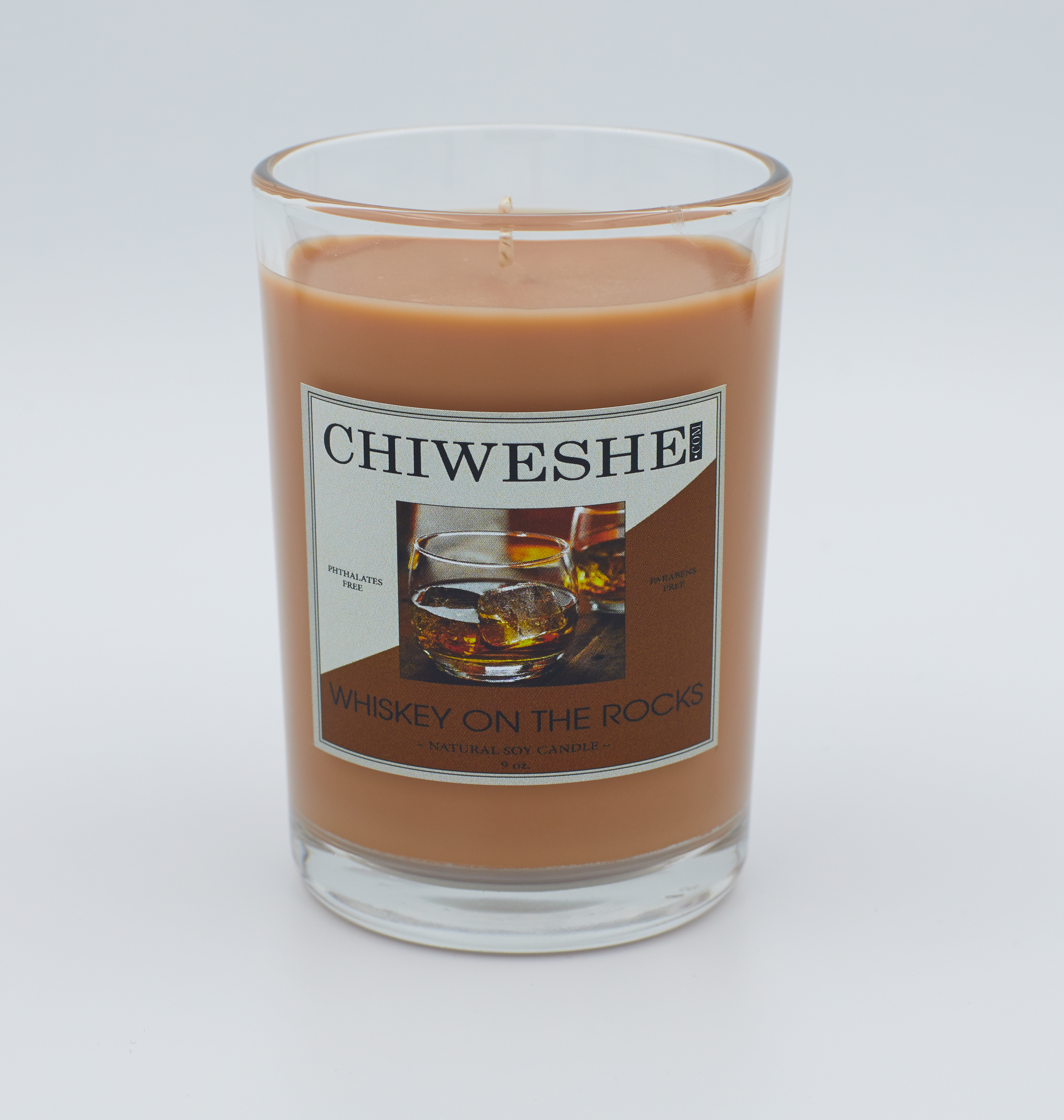 Whiskey on the Rocks Natural Soy Candle The Puebla Collection (9 oz.)