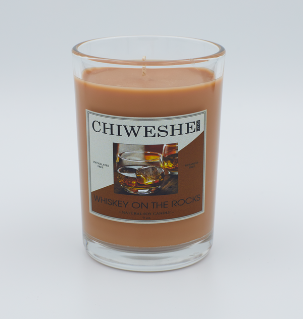 Whiskey on the Rocks Natural Soy Candle The Puebla Collection (9 oz.)