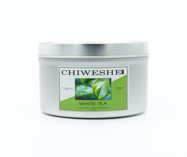 White Tea Natural Soy Candle Tin (8 oz.)
